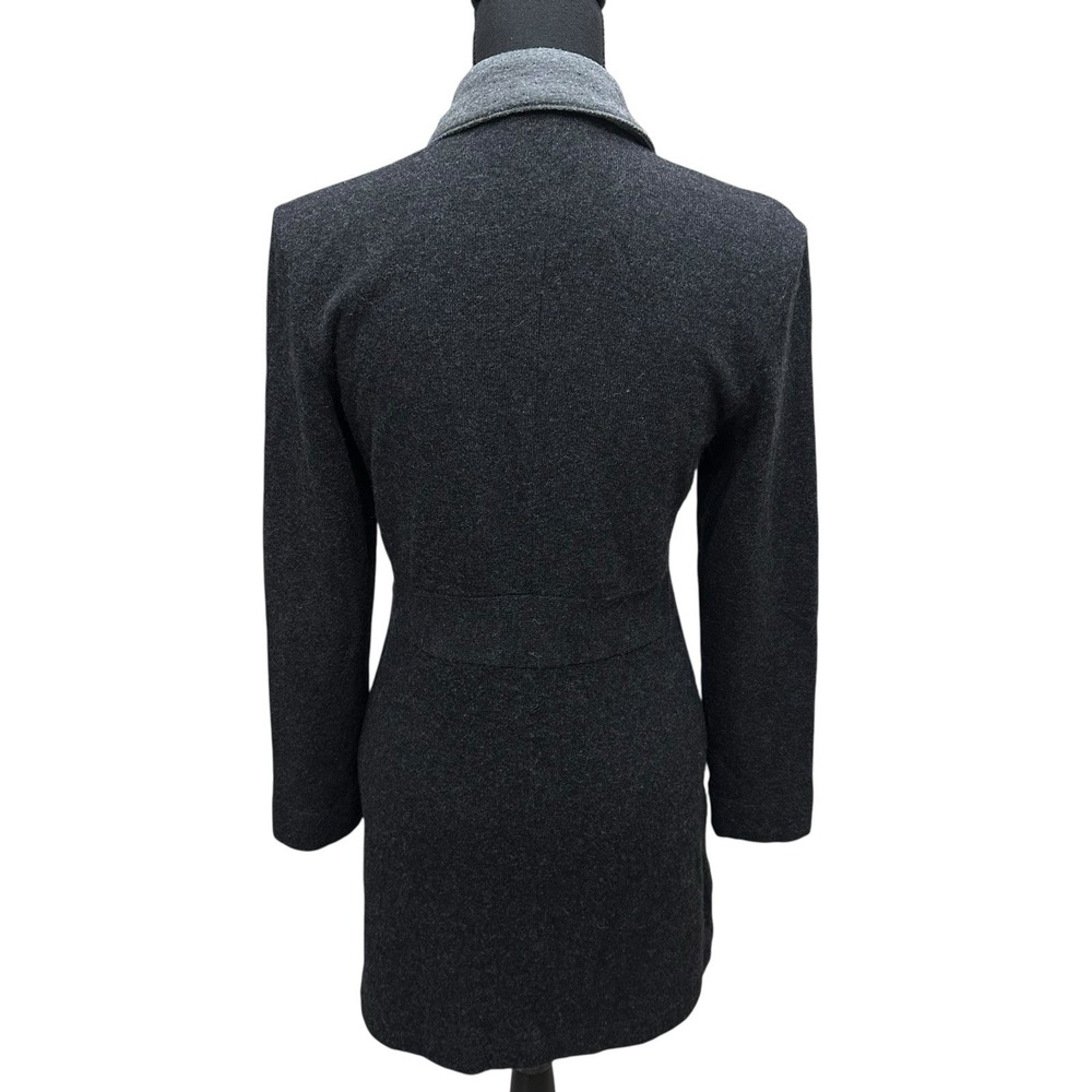Horny Toad Monterosa Car Coat Wool Blend Size Small Charcoal Grey Pockets - Picture 6 of 11